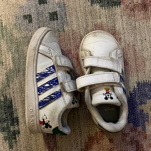 Adidas Disney Kids Shoes with Blue Stripes